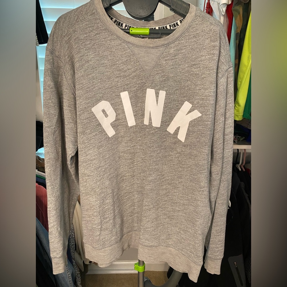 Pink light weight crew neck
